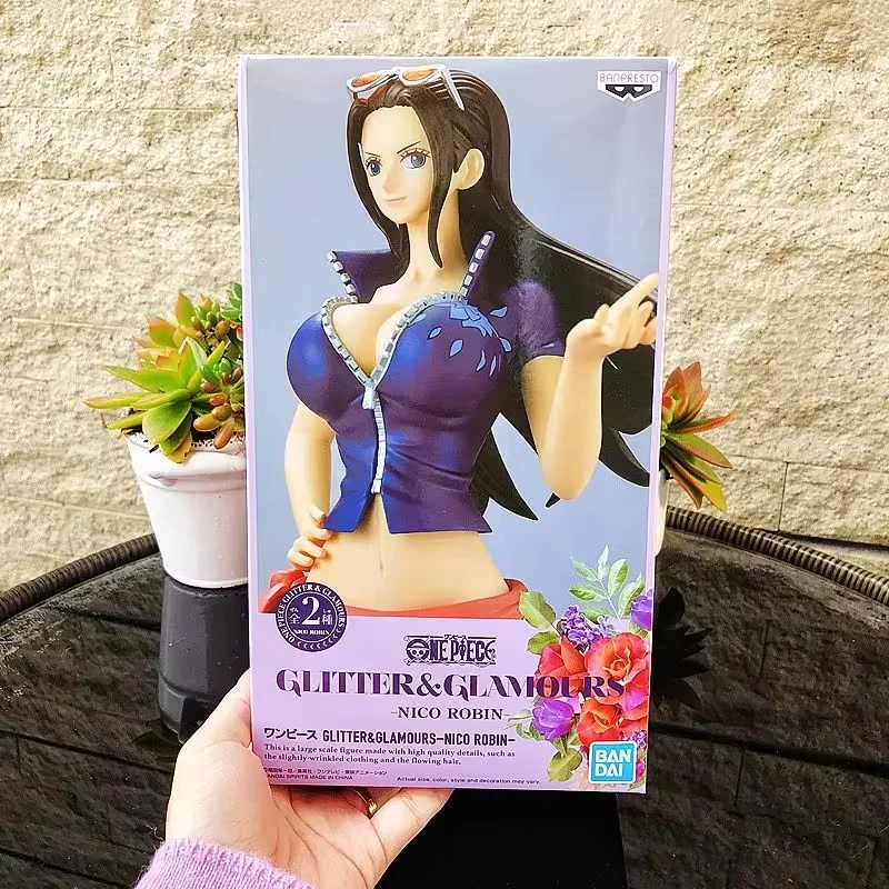 En Stock figuras de Anime Bp genuinas de una pieza brillo Glamours Nico Robin modelo de acción ornamenten coleccionar juguetes regalos para niños