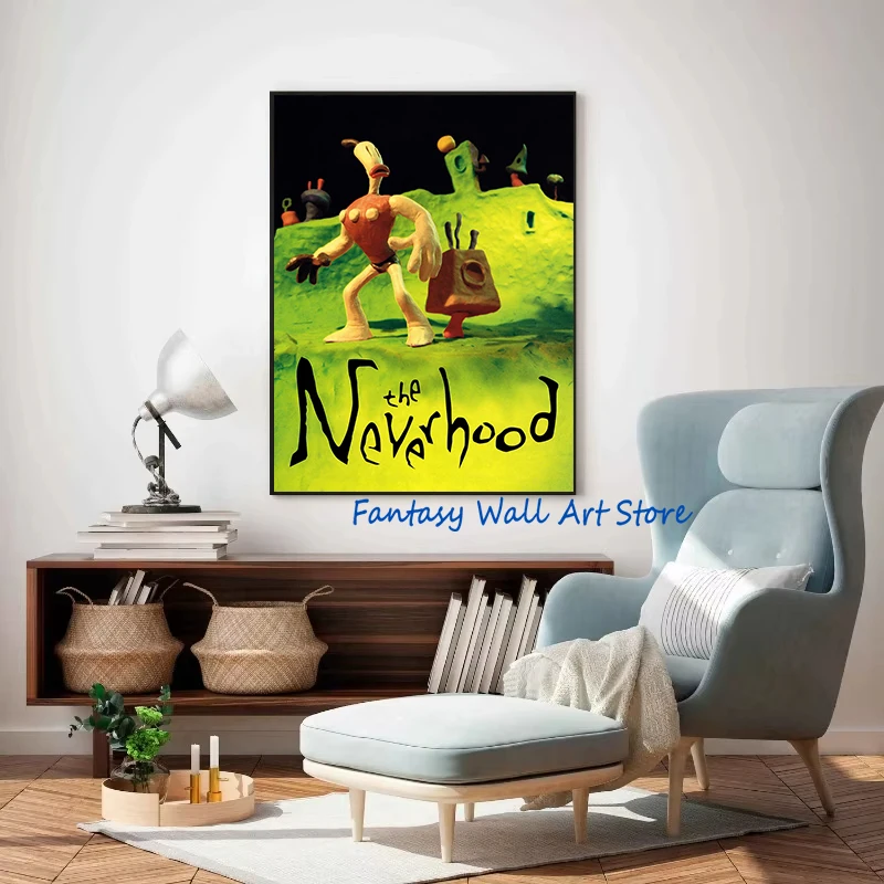 80s 90s خمر لعبة فيديو سر جزيرة القرد زاك Mckracken ريترو يغطي المشارك حائط لوح رسم صور ديكور المنزل