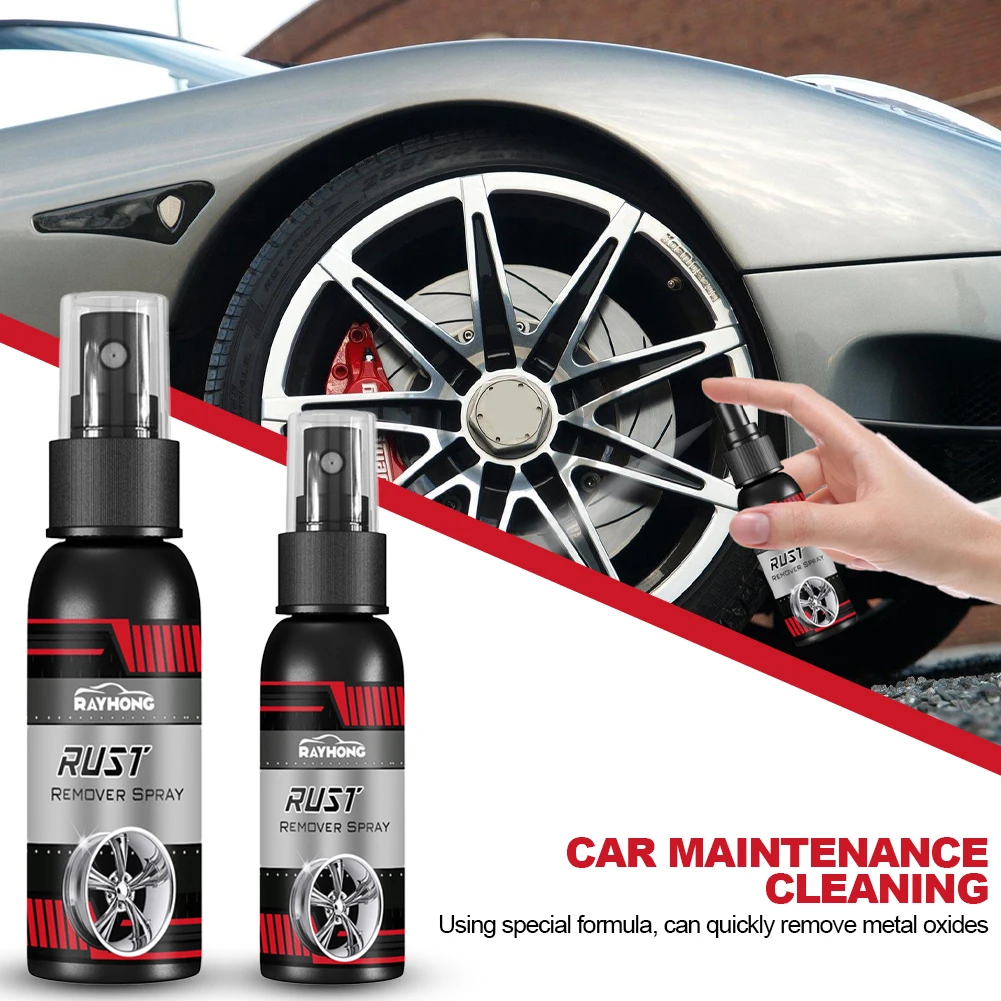 

30ML Multi Purpose Rust Remover Spray Metal Surface Chrome Paint Car Maintenance Iron Powder Cleaning Super Rust Remover Cleaner