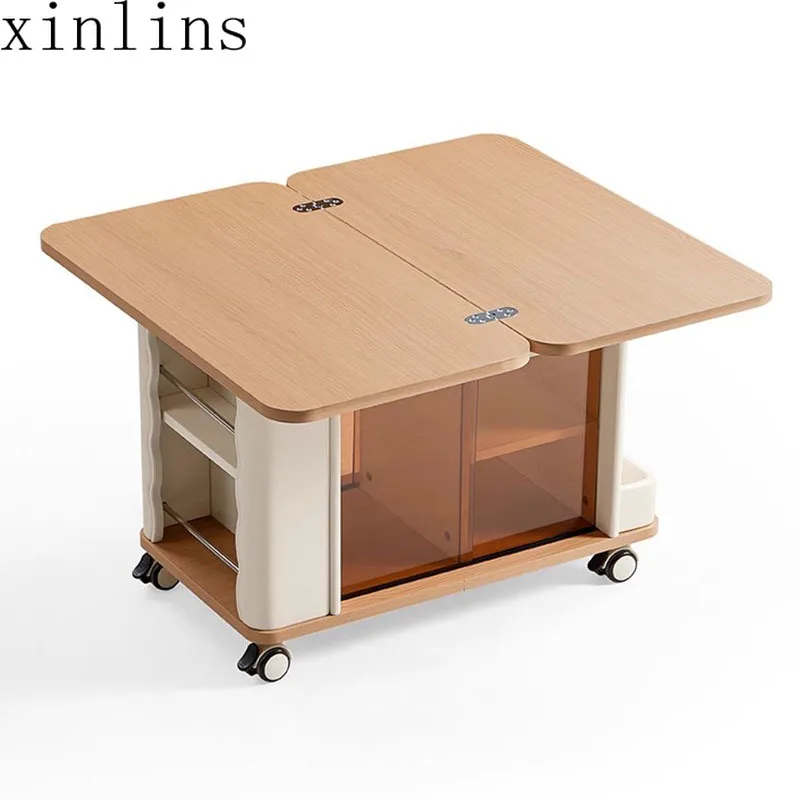 Folding Living Room Coffee Table Storage Bedroom Modern Luxury Coffee Table Minimalist Design Muebles Para El Hogar Furnitures