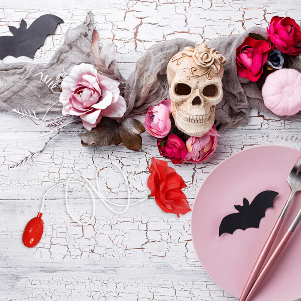 4 Stück Nachfüllbare Wasserspritzende Rosen Lustiger Scherzartikel für den Aprilscherz Halloween Kinder Familienspaß Aktivitäten