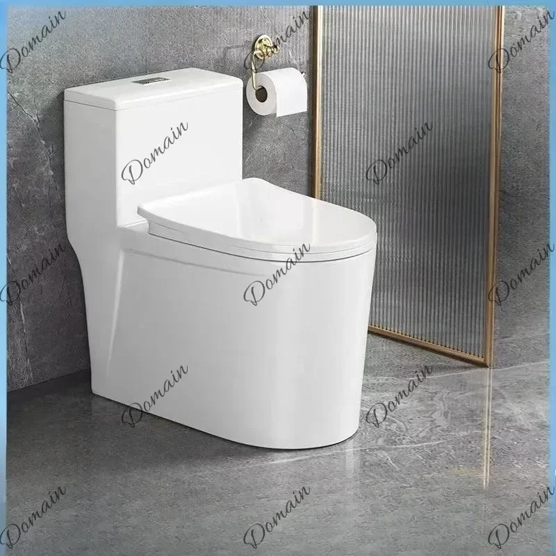 QWE Ordinary toilet siphon type one-piece pumping large-diameter anti-splashing toilet