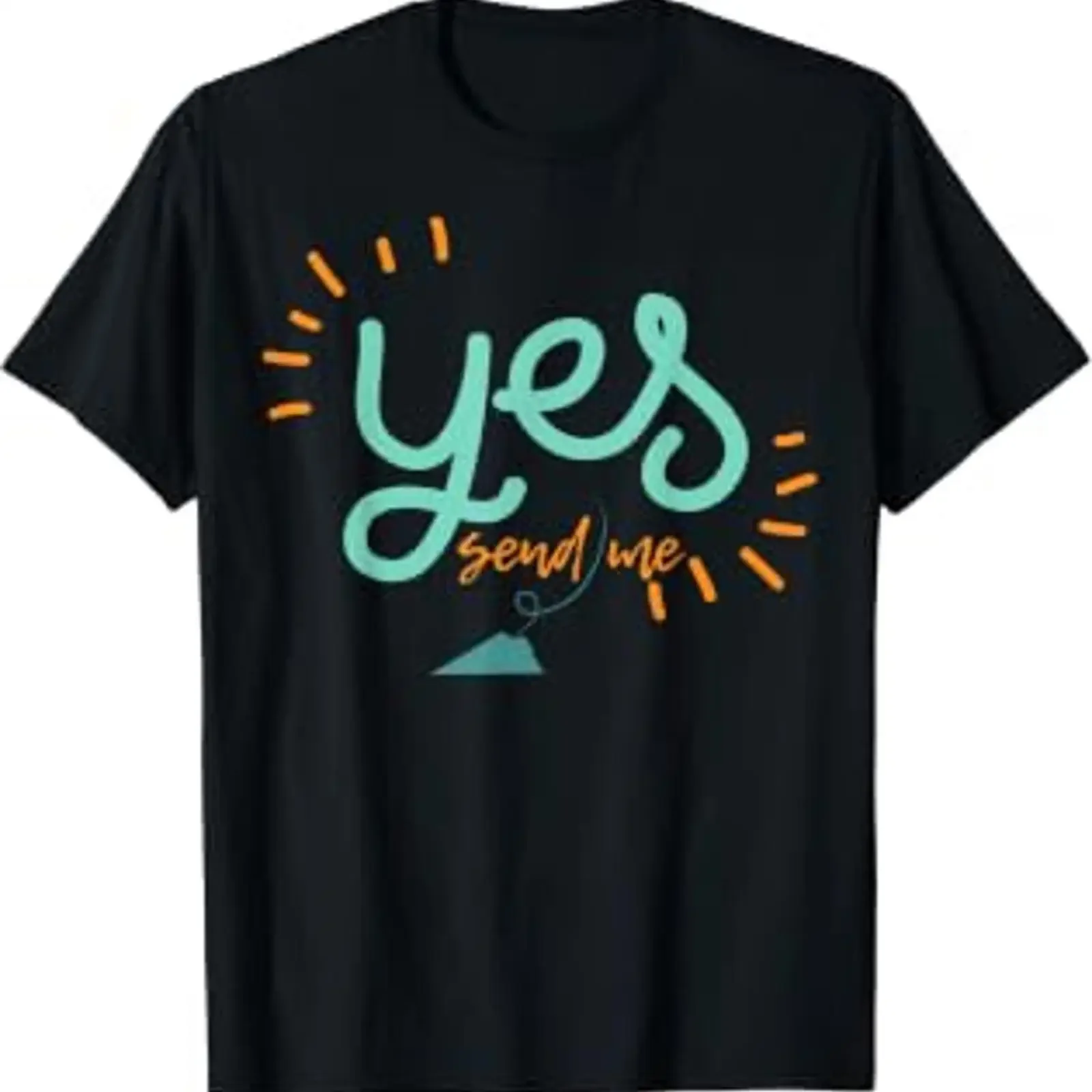 Yes Send Me Ambassador Faith Casual Inspirational T Shirt vintage Washed Breathable Stretched Unisex Versatile Soft Comfortable