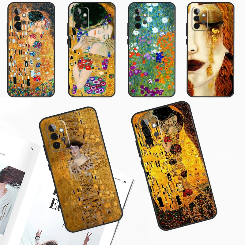 Gustav Klimt Cover For Samsung Galaxy A15 A25 A35 A55 A53 A33 A13 A52 A32 A12 A51 A71 A14 A34 A54 Case