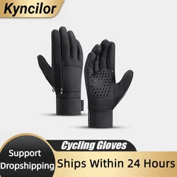 Kyncilor guanti da Ciclismo da palestra Full Finger Touch Screen guanti da bici impermeabili per uomo donna guanti Ciclismo guanti da bicicletta