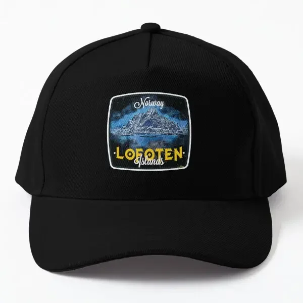 The Lofoten Islands Norway Sticker T Shi  Baseball Cap Hat Casual Women Printed Snapback Outdoor Mens Hip Hop Bonnet  Sport