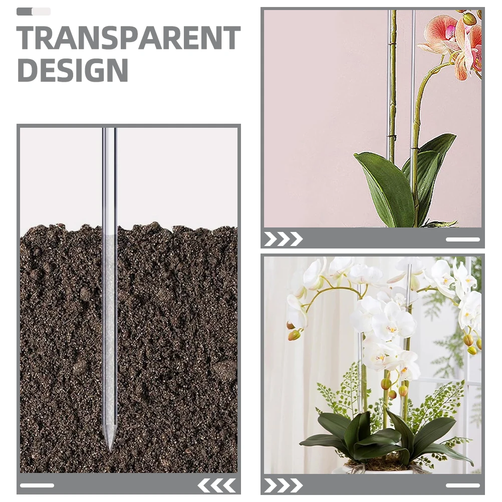 

30 шт., прозрачные акриловые колья для растений, универсальная опора для виноградных лоз и цветов, садовые инструменты, приятель для размножения растений