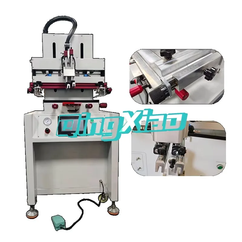 New Condition Semi Automatic Pneumatic Flat Silk Screen Printer Cup Label Core  Motor Component Included Auto Stable Performance