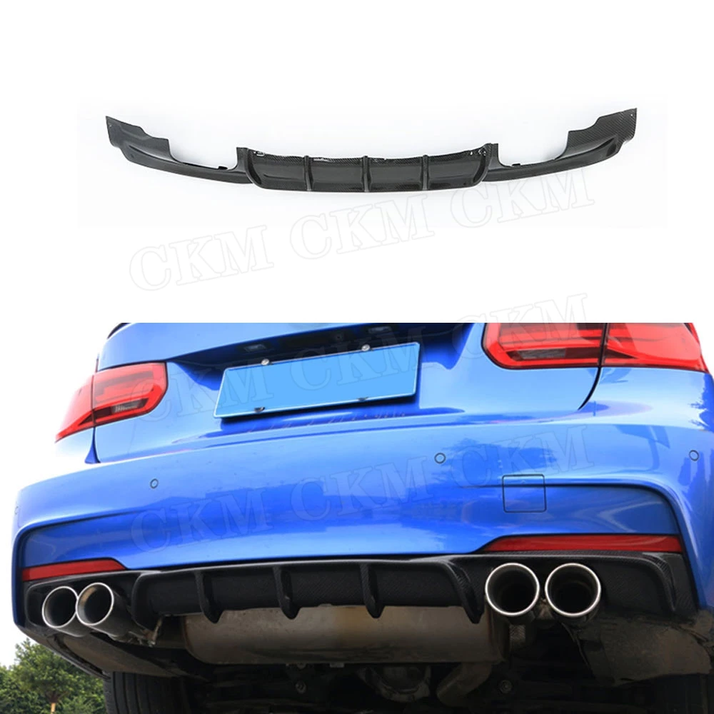 

CKMUUER Carbon Look задний спойлер-диффузор для BMW F30 F35 320i 328i M-sport 2012-2018 автомобильный диффузор, защита бампера, обвесы