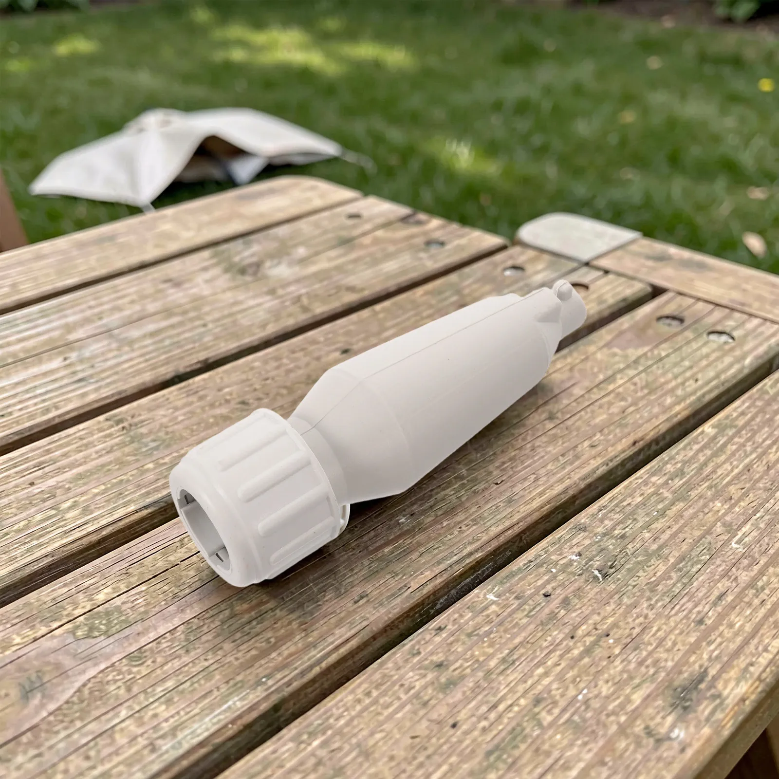 Fillable Water Filled Umbrella Base Insert White Stand Holder Outdoor Parasol Pole Support Insert Patio Garden Outdoor Umbrella