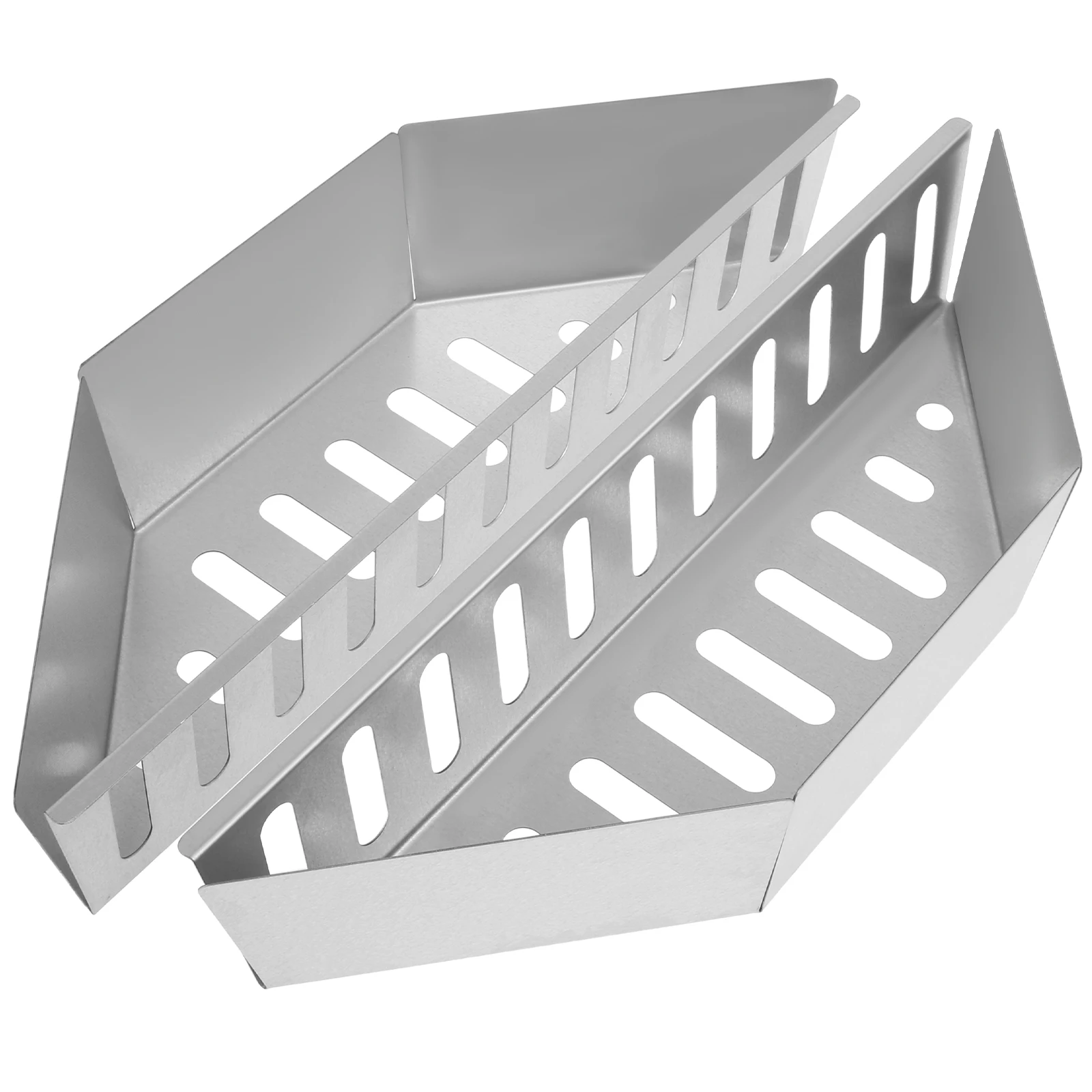 2/4Pcs Charcoal Basket Holder Grilling Charcoal Baskets for Briquette Wood Chips Charcoal Box Container Tray for BBQ Accessory