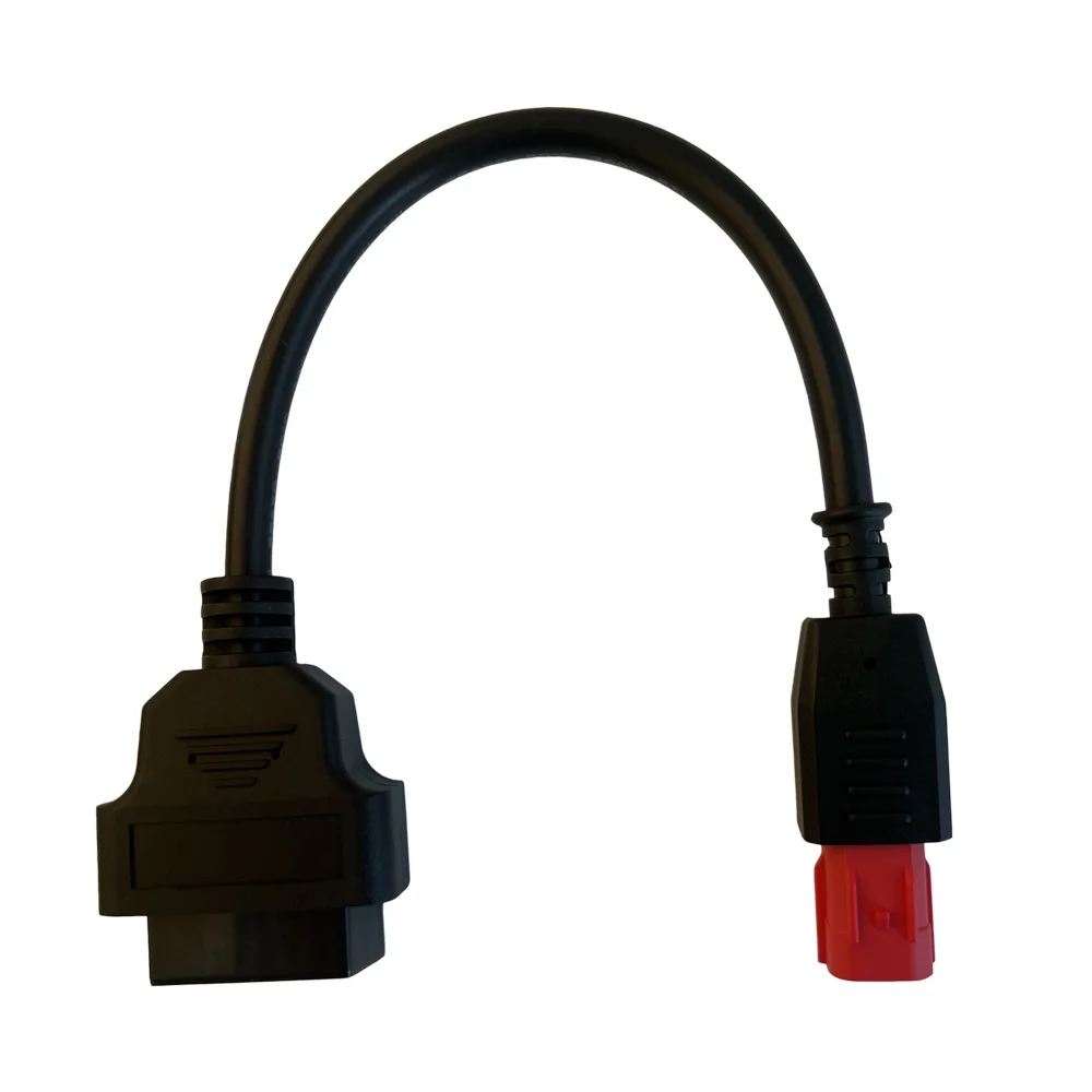 Motocicleta Diagnostic Cable Extension Connectors, 6 a 16 pinos, OBD Adaptadores, OBD2, Yamaha, Honda, Suzuki, Benelli