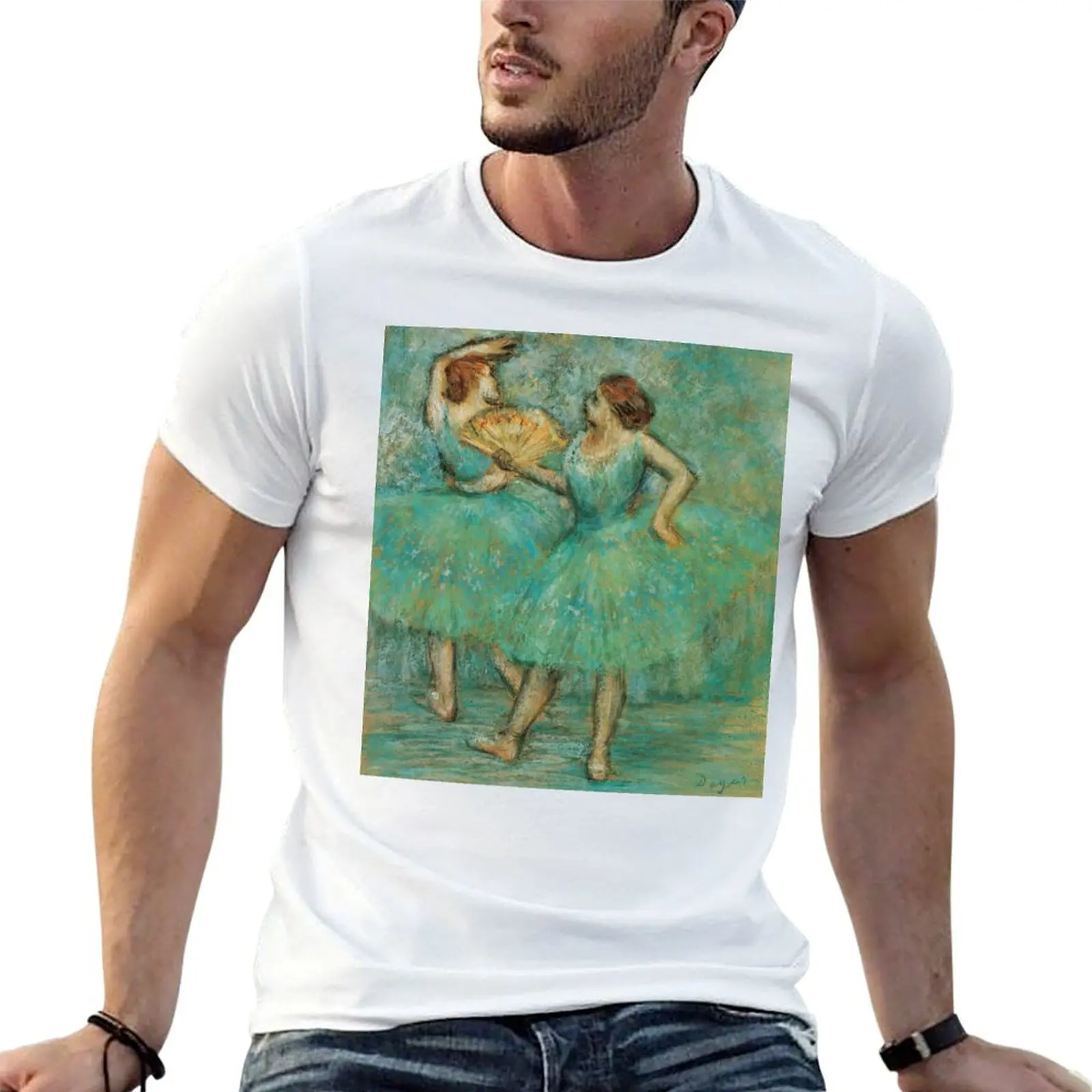 

Edgar Degas Two Dancers T-Shirt cotton t shirt pack man t shirt cotton T-Shirt