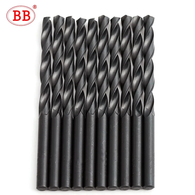 BB HSS Twist Drill Bit M2 Black Oxide for Metal Wood PVC Aluminum Diameter 1mm-14mm