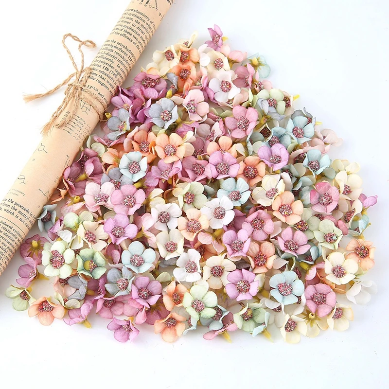 30/50 قطعة ديزي الزهور الاصطناعية 2.5 سنتيمتر الحرير وهمية الزهور حفل زفاف الديكور ديكور غرفة المنزل حديقة Garland بها بنفسك جارلاند الإكسسوار