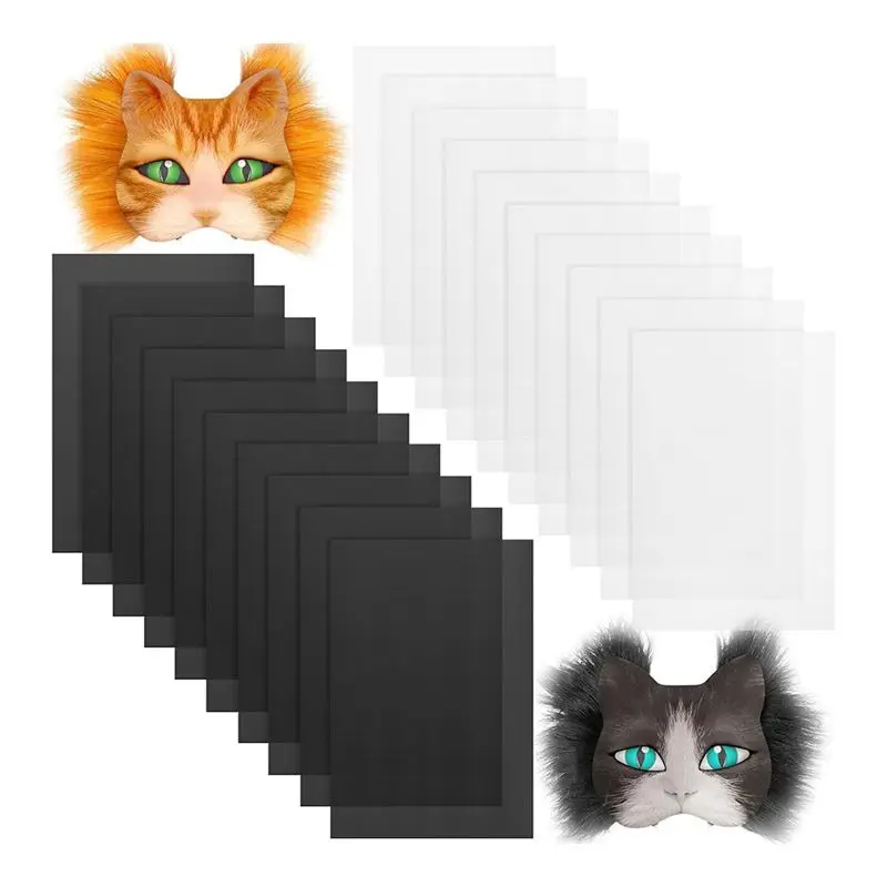 

ABMH-20 шт. пластиковых сетчатых листов для фурсьюта, водонепроницаемые, для печати, для самостоятельного изготовления меховых костюмов и косплея