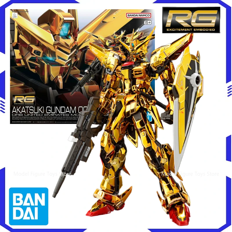 

Bandai Genuíno 1/144 RG-Akatsuki Gundam Original model kit assembly model anime action character assembly model toy boy gift