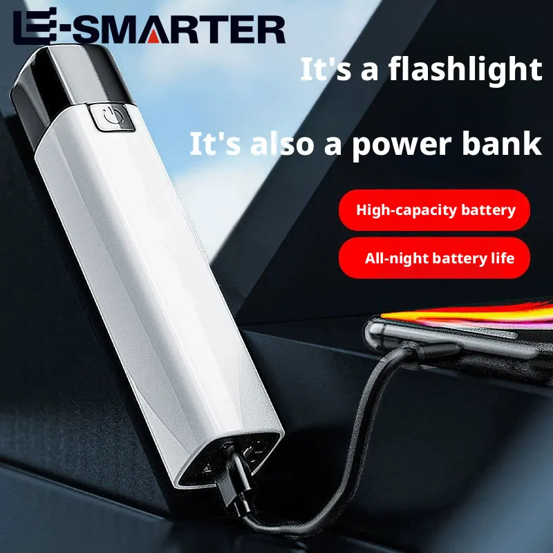 Super Bright LED Flashlight USB Rechargeable 18650Battery Led Torch for Night Riding Camping Hunting Outdoor Waterpr Flash Light