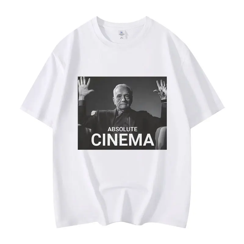 

Absolute Cinema Funny Meme T-shirt Men's Women's Clothing Oversized O-Neck T-shirts Summer Casual Fashion T Shirts Streetwear