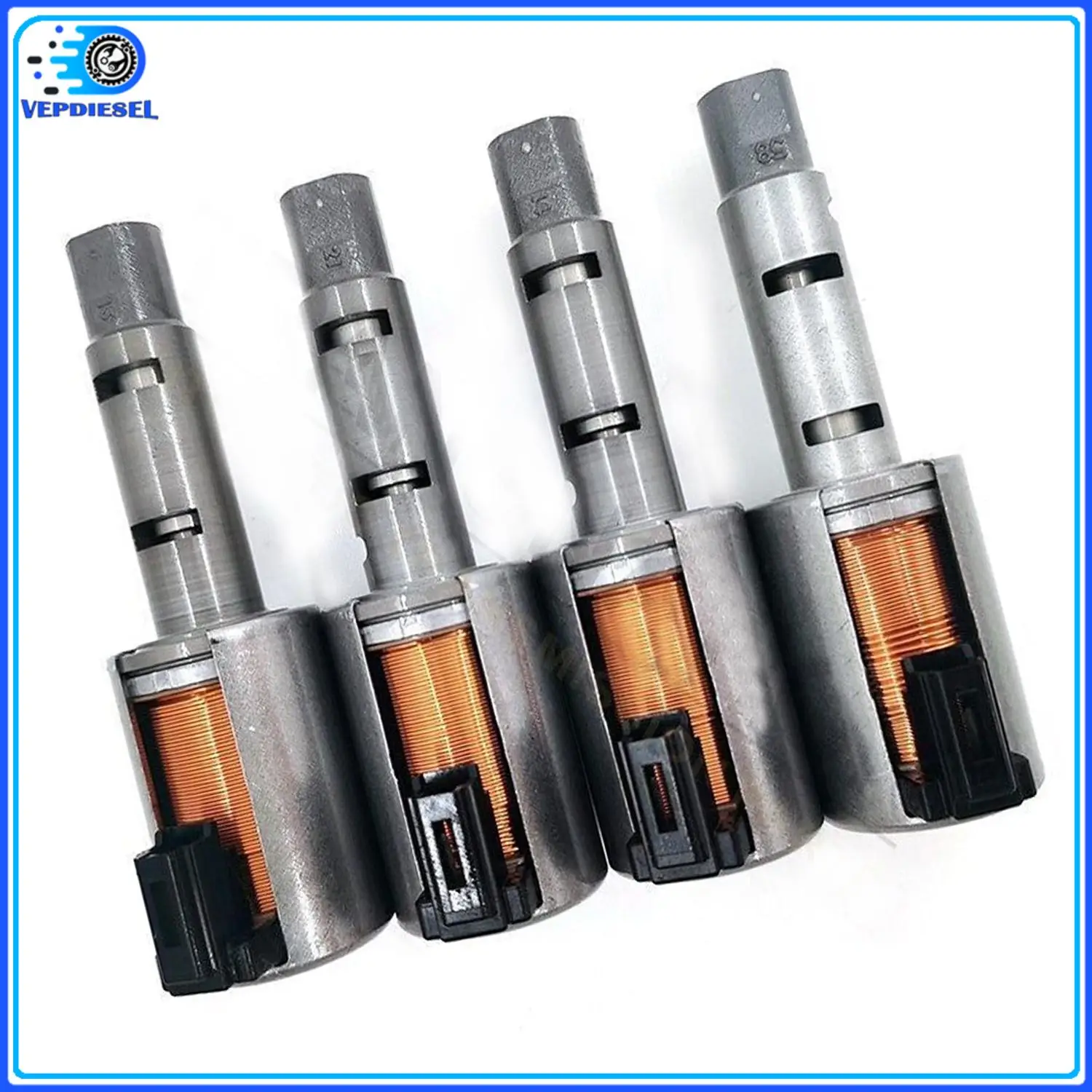 JF015E RE0F11A 4pcs Transmission CVT Solenoid For Nissan Tiida Sentra Versa Chevrolet Spark Valve 1st Gen 338121SK-QX Auto Parts