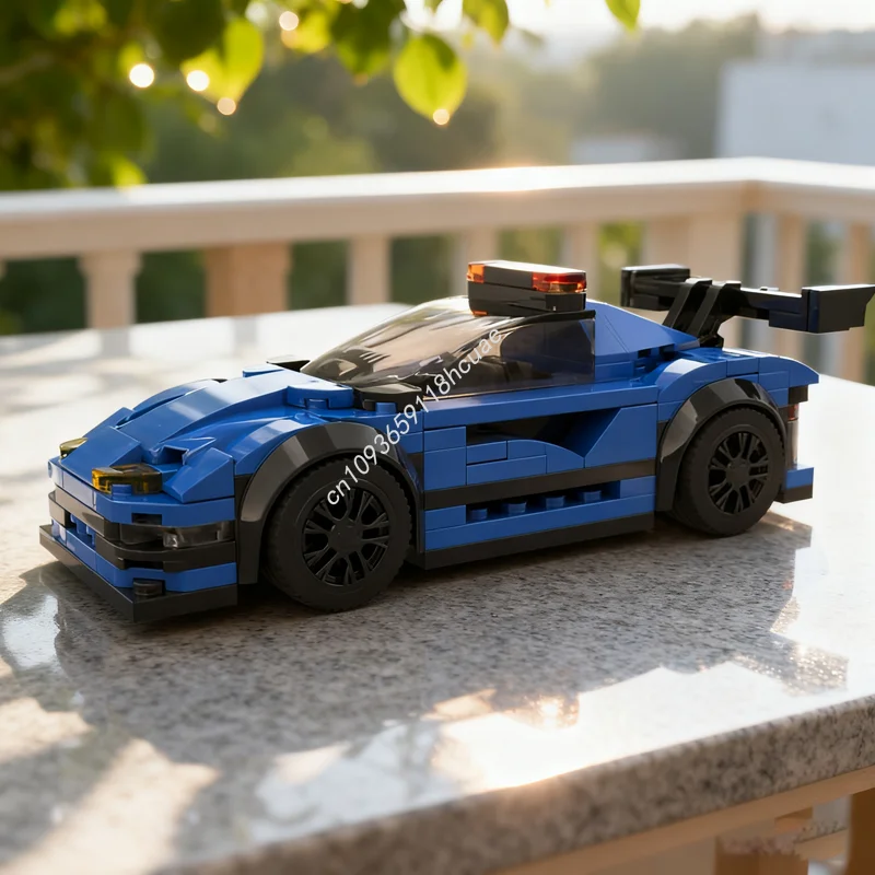 

161 шт. MOC Formula X, безопасный автомобиль, мини-гонщик, городская модель, строительные игрушечные блоки, креативная идея, образование, рождественские подарки, кирпич для детей