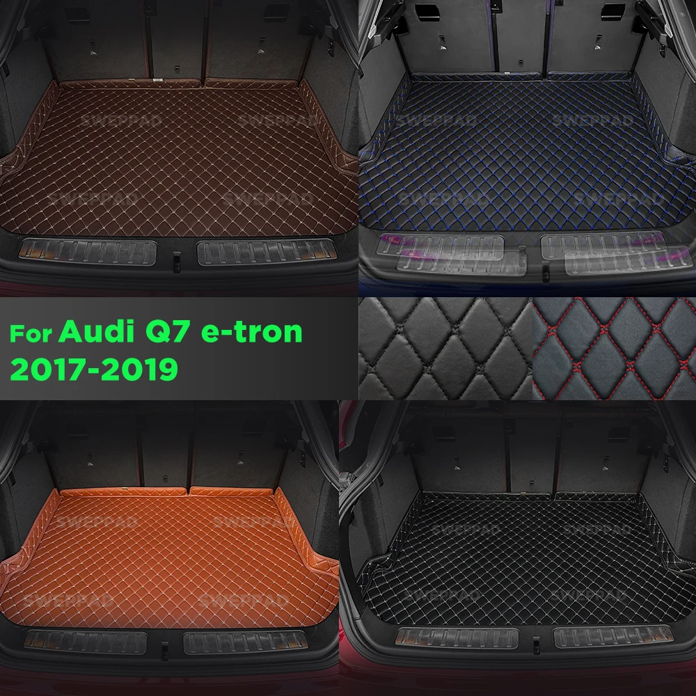 

For Audi Q7 e-tron 2017-2019 Car Trunk Mat Car Cargo Liner Protective Pad Interior Accessories