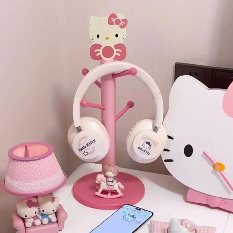 

Sanrio Hello Kitty Storage Rack Wooden Display Rack Pendant Headphone Storage Desktop Decoration Storage Women's Holiday Gift