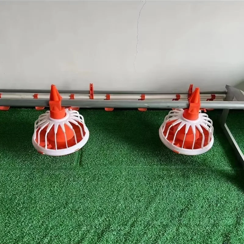 Customizable Automatic Broiler Chicken Auger Pan Feeding Line System Poultry Farm Equipment for Raising Poultry Animal Feeders