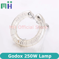250W Flash Tube XE Xenon Lamp Strobe Ring Light For Godox Mini Pioneer 200DI 250DI 300DI Smart 250SDI 300SDI ST250 E250 E300
