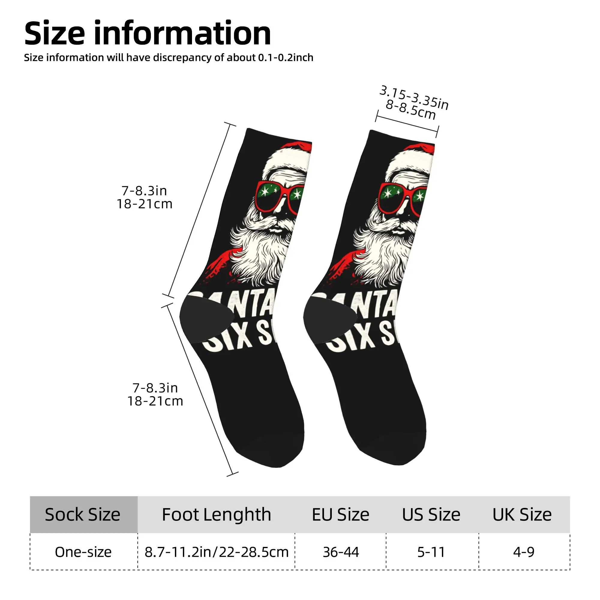 عيد الميلاد سانتا يقول ستة سبعة 67 جوارب جوارب بأشكال مضحكة الخريف مكافحة العرق الجوارب النساء الرجال تشغيل الرياضة جوارب ناعمة متوسطة