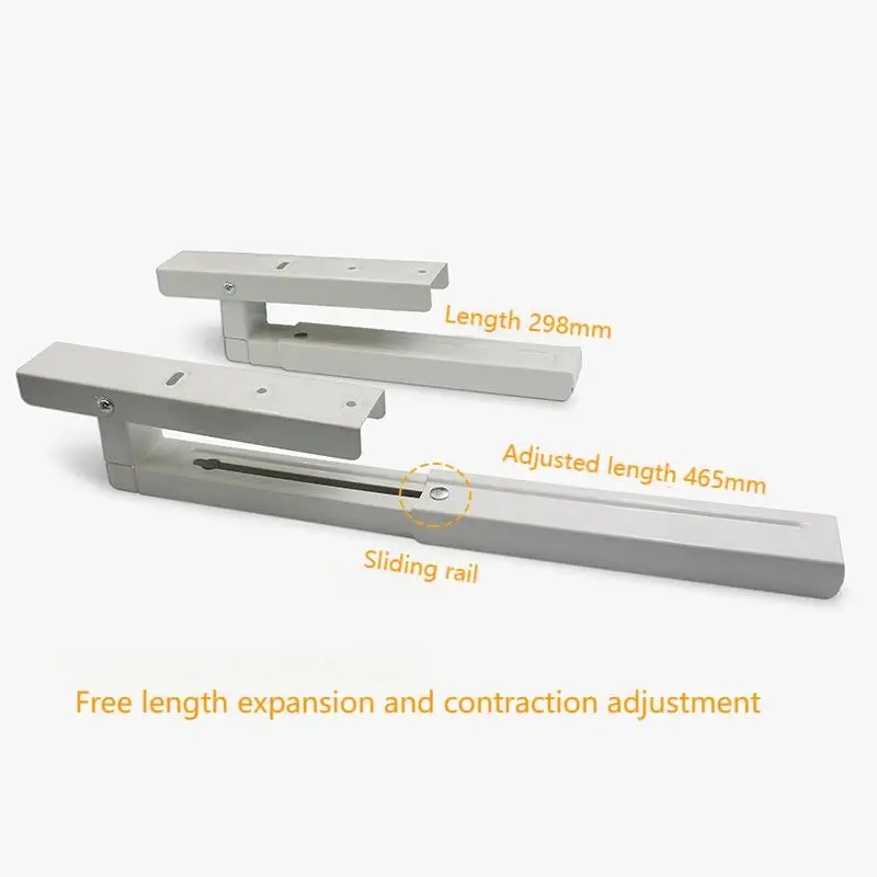 A Pair Thickened and Retractable Microwave Oven Bracket, Kitchen Wall Mounted Storage Rack, Foldable Bracket