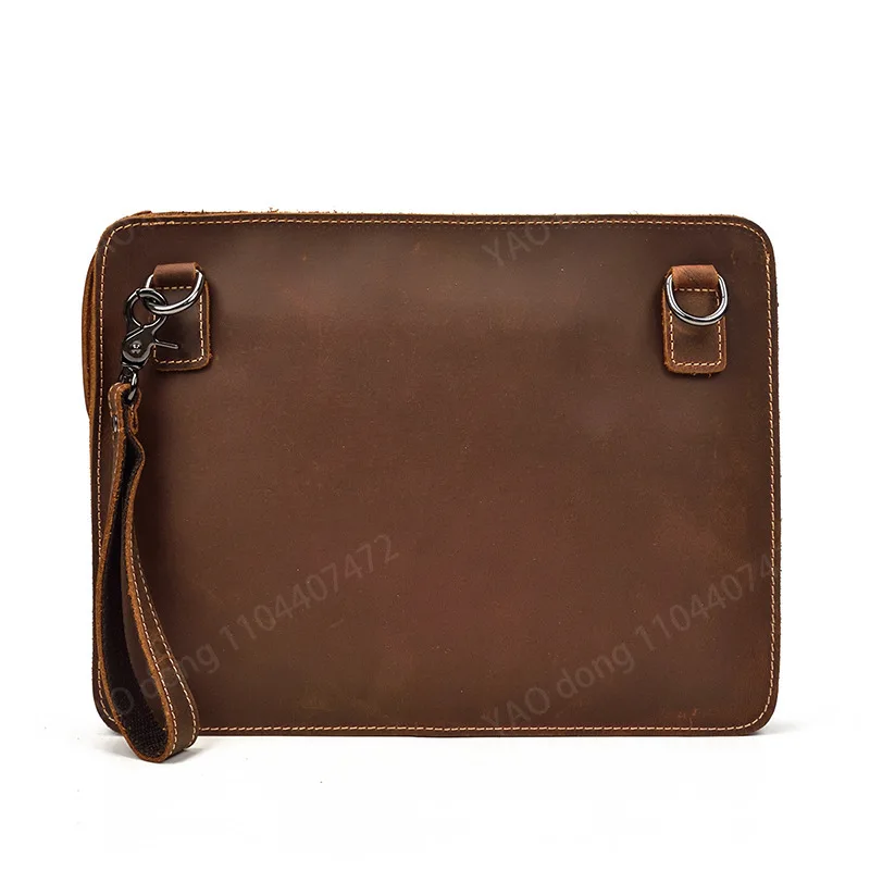 Yao Dong Top Quality Genuine Leather Clutch Bag Ipad Tablet Cover Bag With Shoulder Strap Shoulder A4 Shoulder Bags Clutch For M