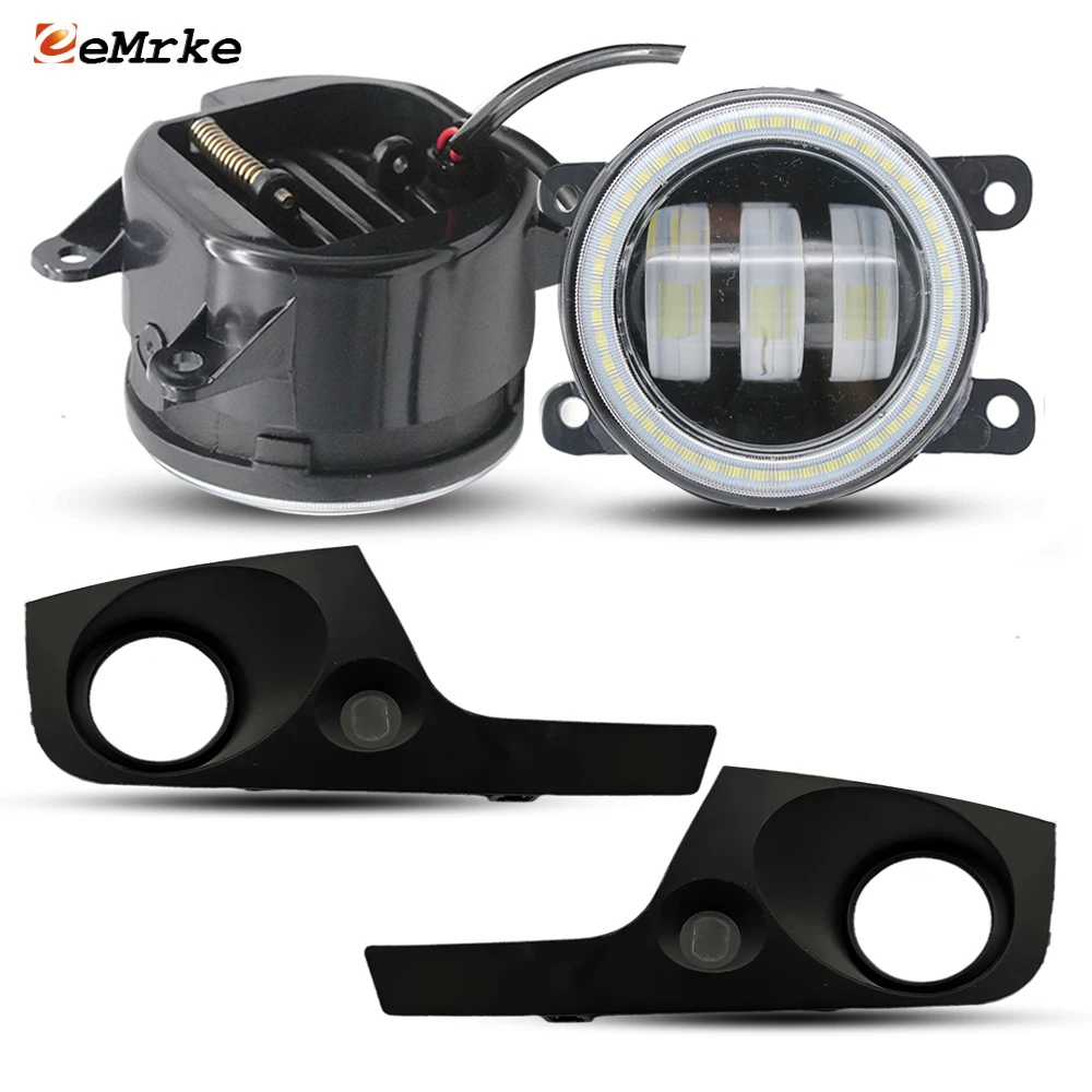 

40W Led Fog Lights Angel Eyes DRL for Geely Emgrand X7 NL-1 2013 2014 1516 / Optional Replacement of Fog Lampshade Accessories