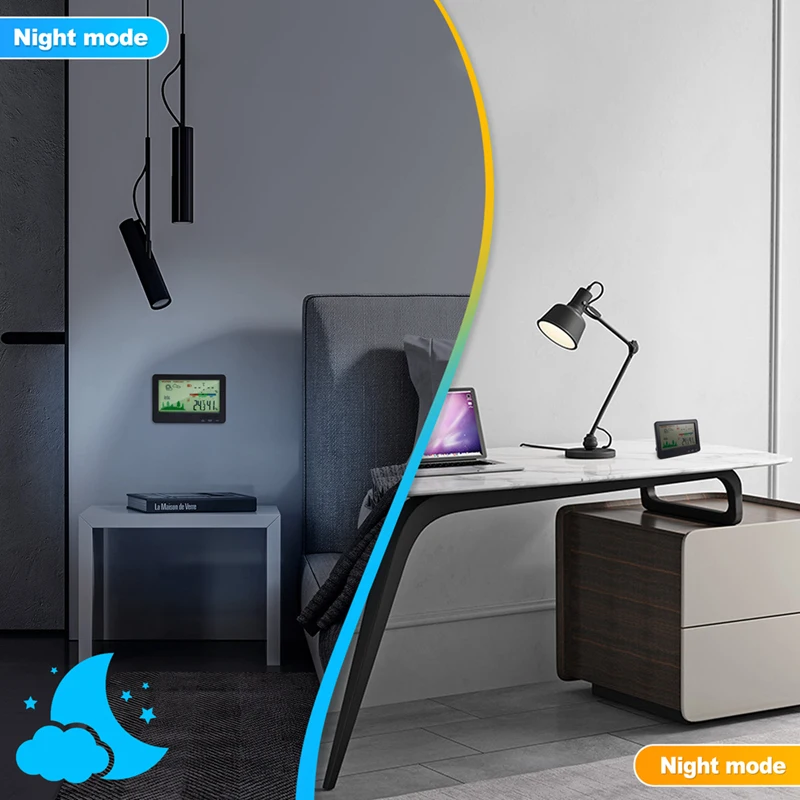 Therye.com et hygromètre sans fil pour l'intérieur et l'extérieur, stations météo, température et humidité, 328 Fédération, portée de 100m