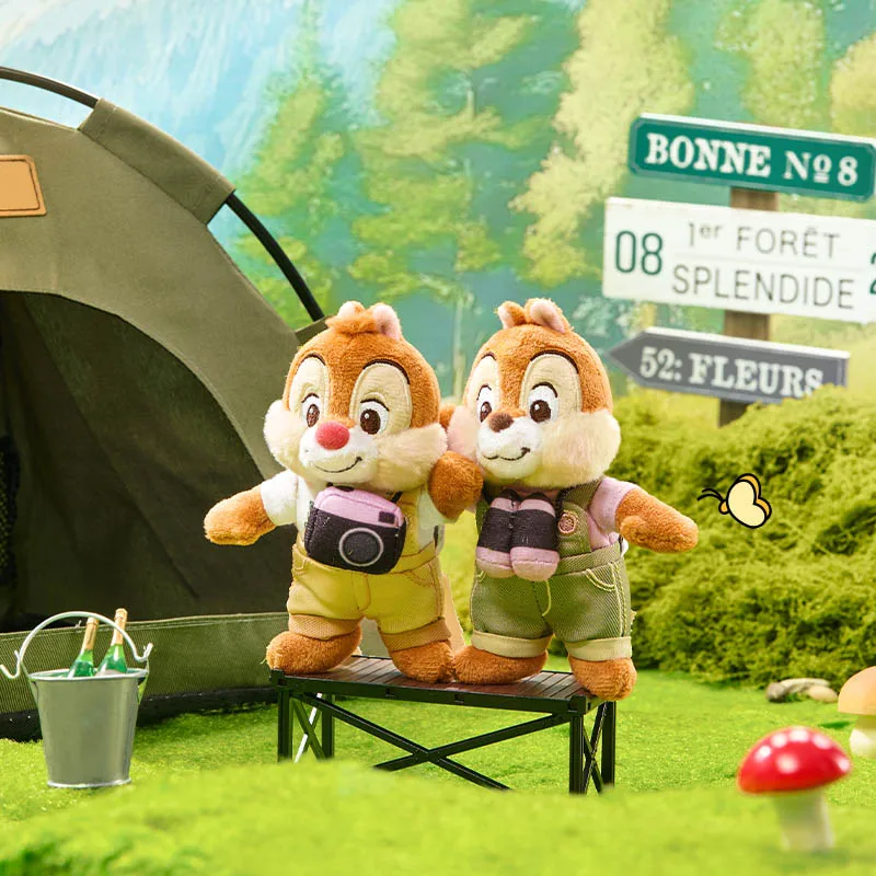 

Плюшевый брелок серии Disney с Микки и друзьями для кемпинга — мягкий милый мини-брелок с персонажем (чип и Дейл Минни Дональд)