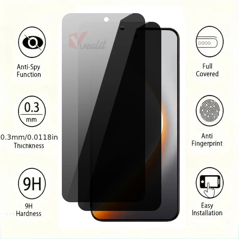 

2-4 шт. антишпионское закаленное стекло для Tecno Pova 7 Ultra 6 Neo 5 Pro Защитная пленка для экрана Tecno Pop 9 8 Pro Anti Peep