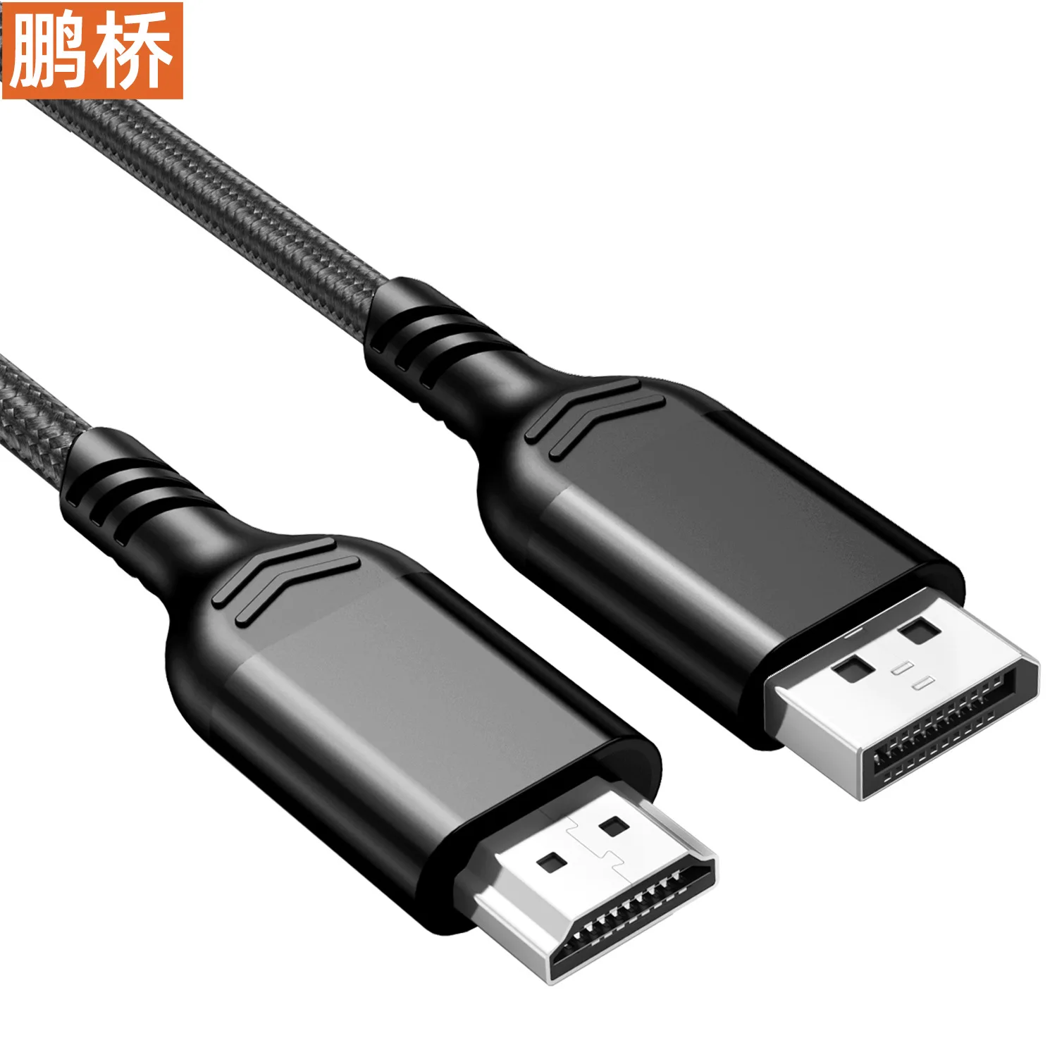 DP to HDMI- compatible video cable, DP adapter cable, computer to TV monitor cable, 4K30hz high-definition connection cable