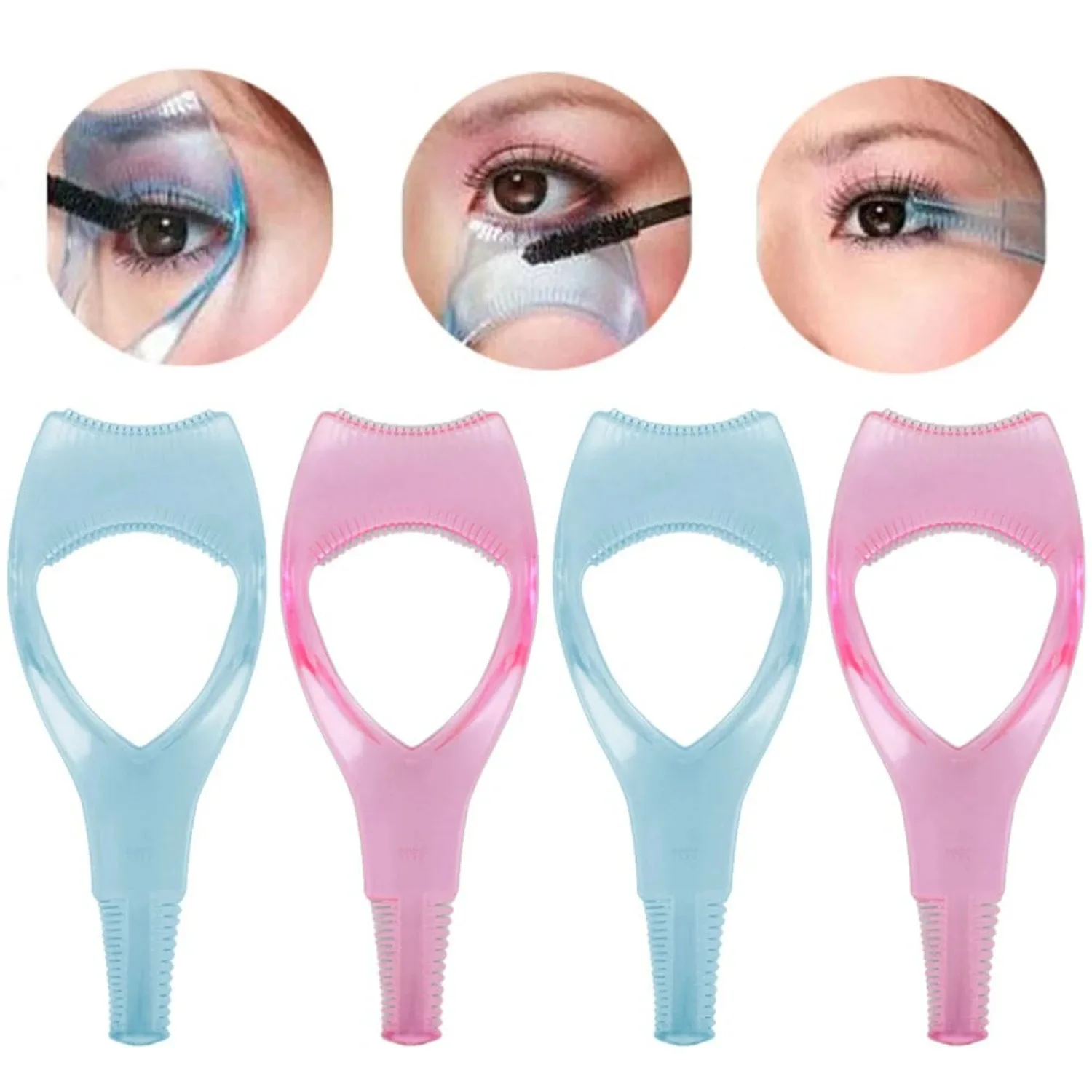 Mascara Shield Guard | Eyelash Makeup Tool Guide Card | Reusable Smudge Protector for Perfect Mascara & Eyeliner Application | B