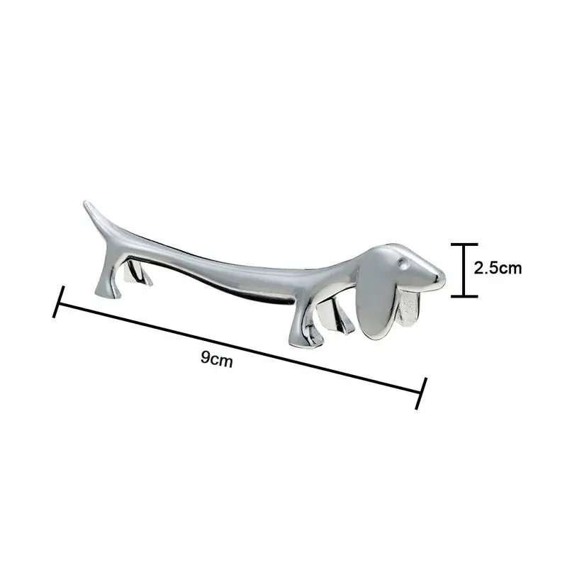 Soporte para palillos de perro salchicha de acero inoxidable, soporte para palillos, soporte para cuchara, tenedor, estante para cubiertos de cocina, decoración de mesa