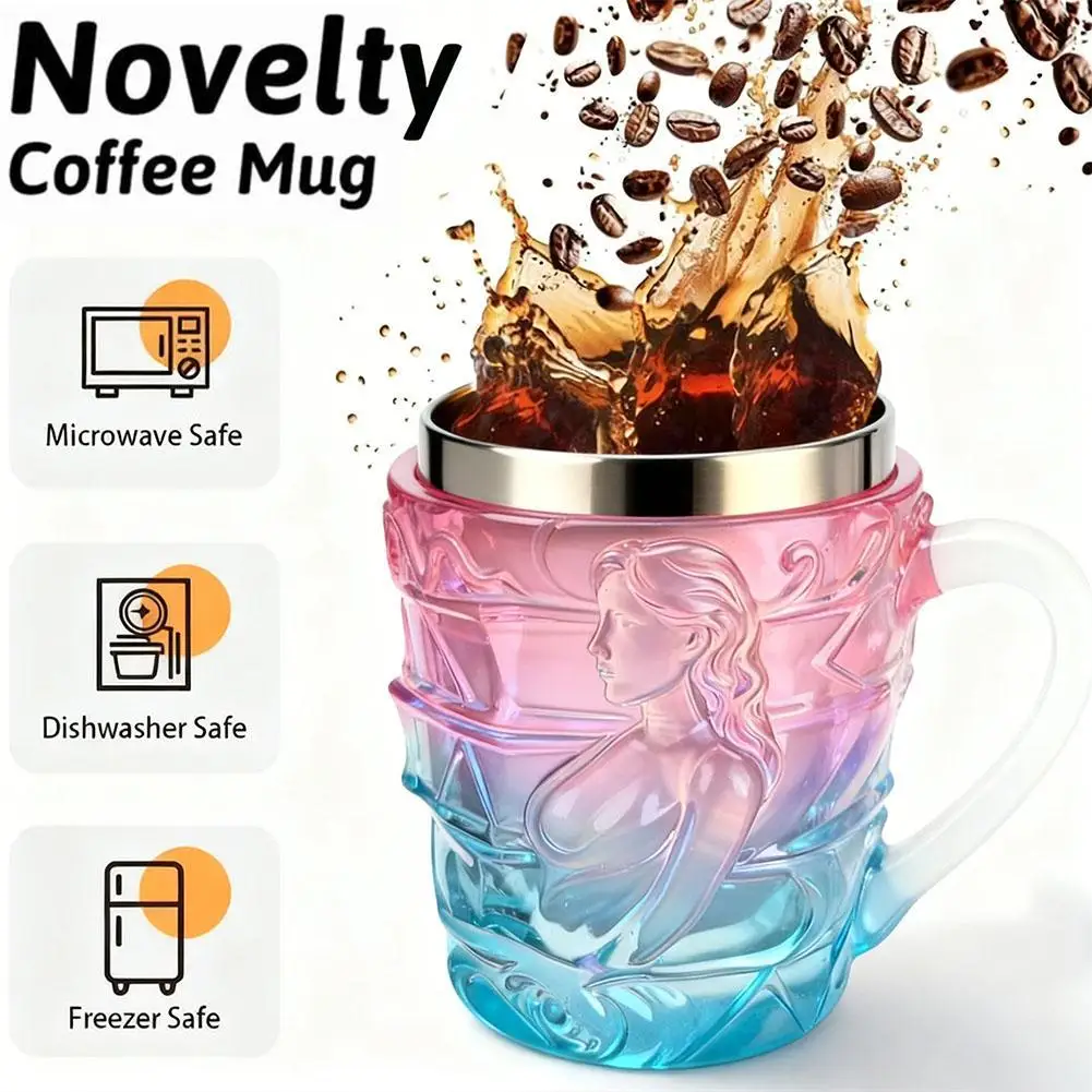 hapter Book Mug Novelty Coffee Mugs, 3D Painted Book Coffee Mug, Novelty Unique Books Coffee Cup for Readers Painted Book Mug
