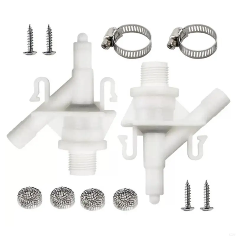 M76E ABS Toilet Water Part Set 385311641, 2 Pack for Repair and Backup
