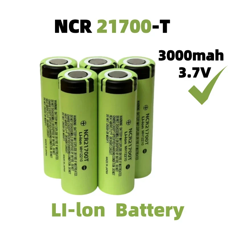 New Original brand battery 21700 NCR21700T 3.7V 3000mAh 3C 15A Rechargeable lithium Li-ion batteries for Electric vehicle