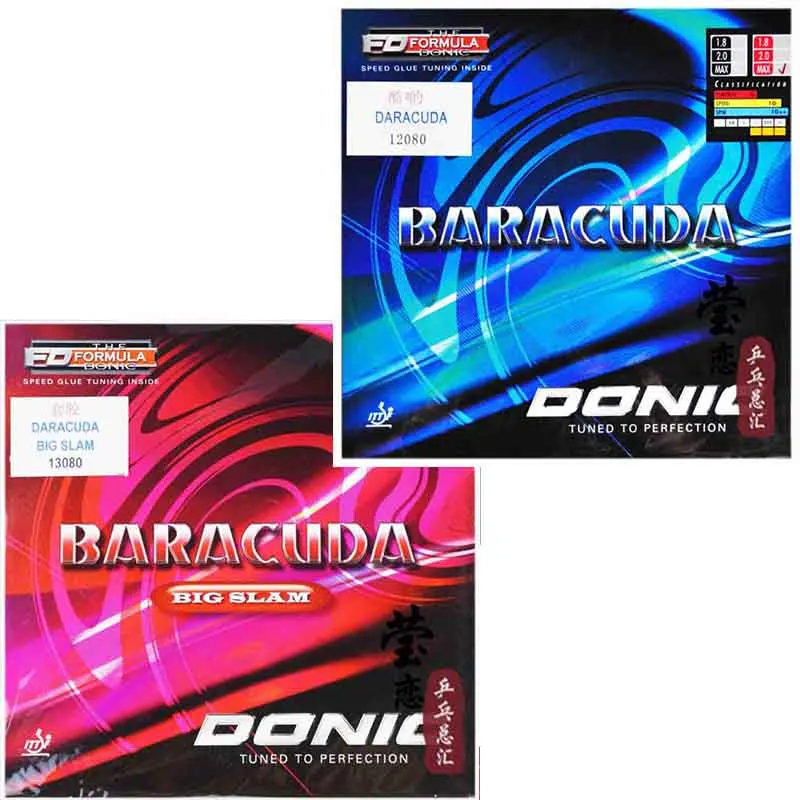 Donic table tennis rubber Baracuda big slam half tacky half non fast attack with loop made in Germany ping pong rubber