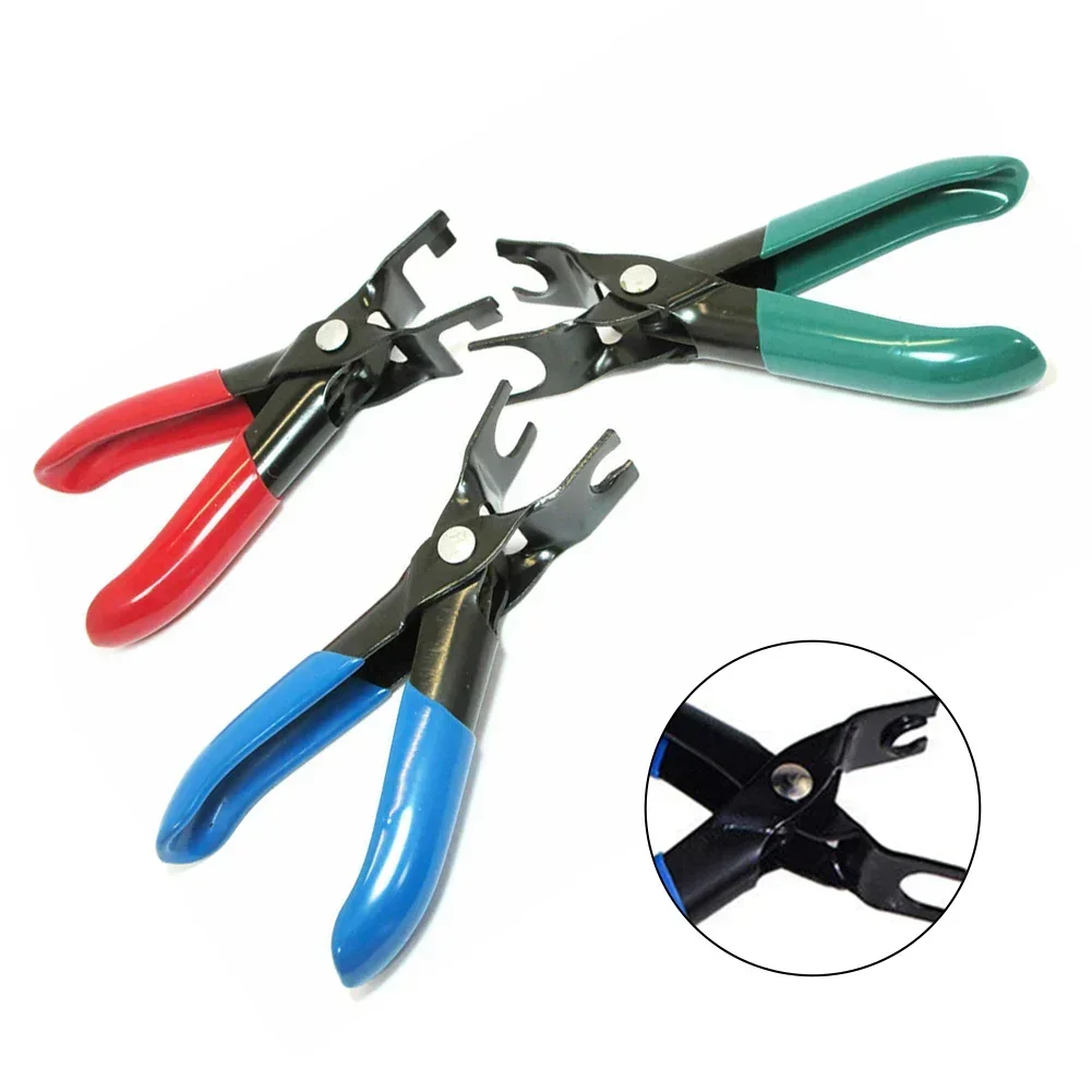 3PCS Fuel Line Uncoupling Disconnect Pliers Hose Pinch Off Clamp Set Steel PVC 120mm Plier Parts Accessories