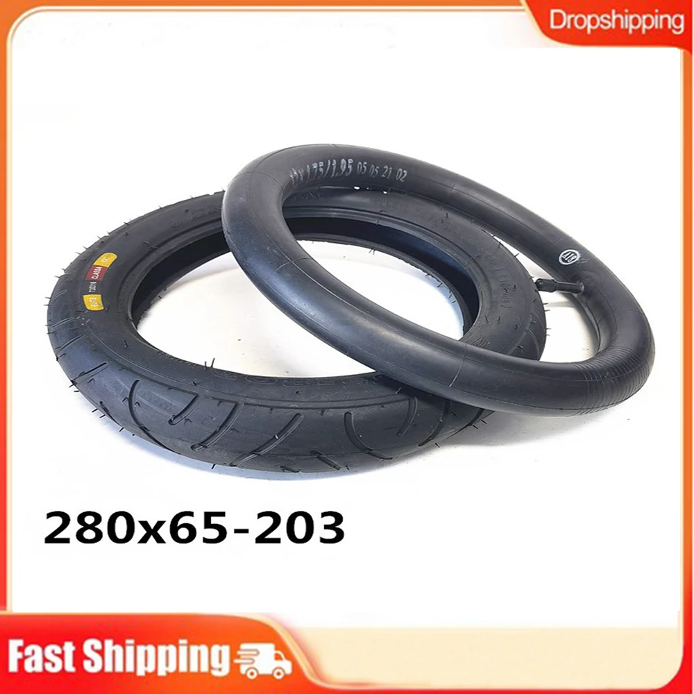 Discount !  280X65-203 12 Inch Inner Outer Tires Electric Scooters jogging Stroller Rear Tyre Inner Tube E-scooter Accessories