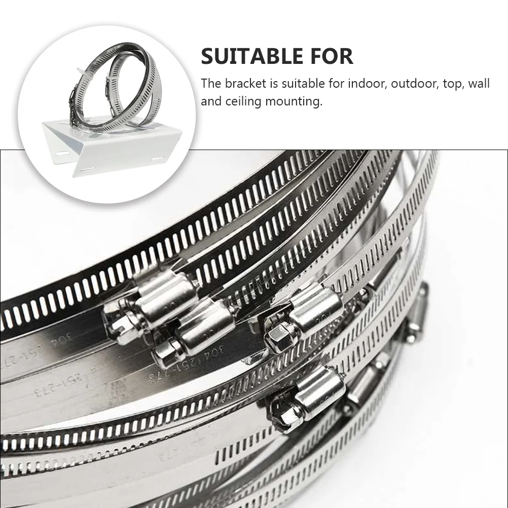 

2 Sets Monitoring Bracket Steel PTZ Dome Metal Camera Mount Stand CCTV Security Television Pole Adapter