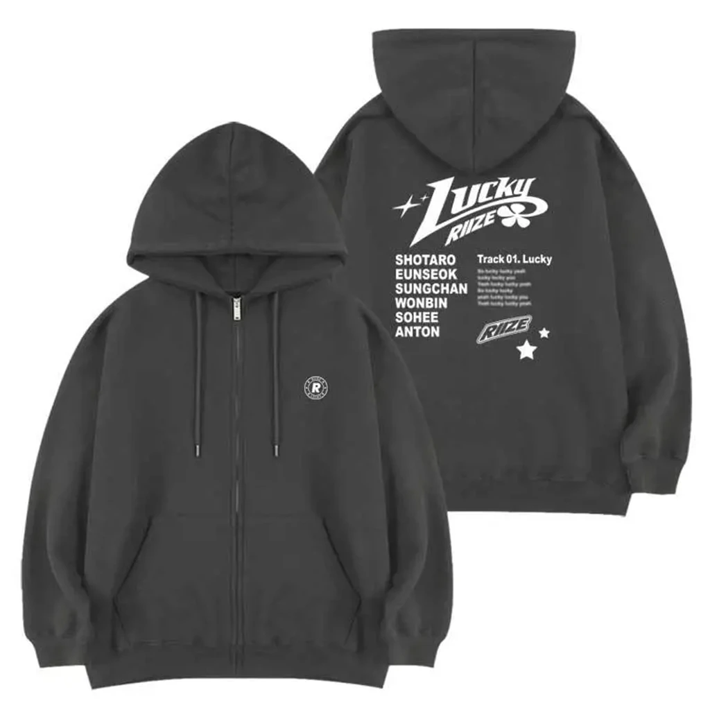 Kpop Ins Stil RIIZE2024Glück brief Drucken Hoodie Frauen Männer Herbst Sweatshirt PULLOVER Hoody Kpop Kleidung Für Jugend Fans