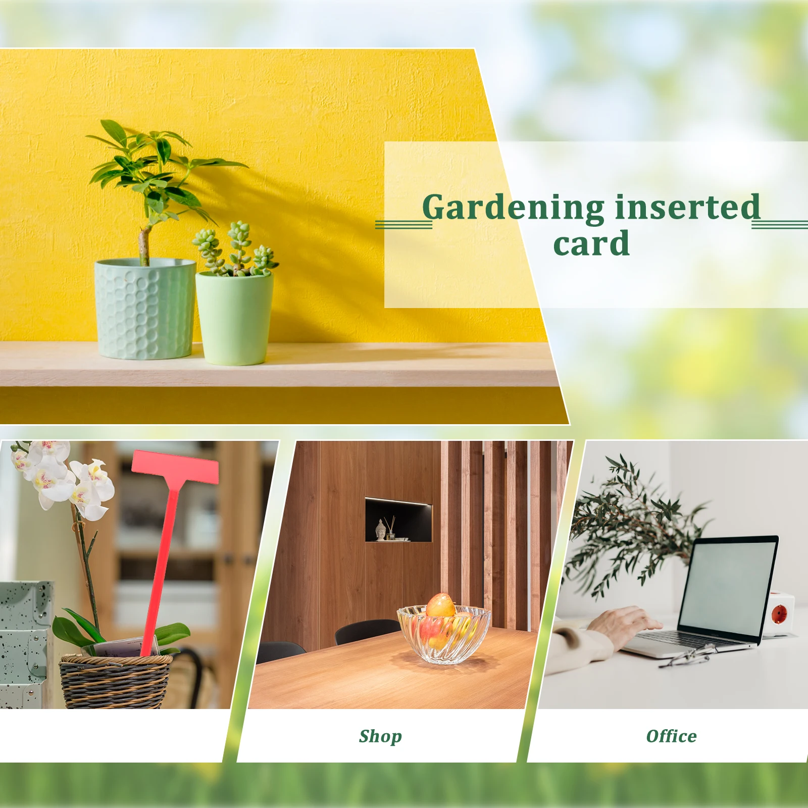 

10Pcs Waterproof Plant Labels Nursery Garden Tags Size S White Reusable Insert Tags Plant Markers for Seedling Labeling