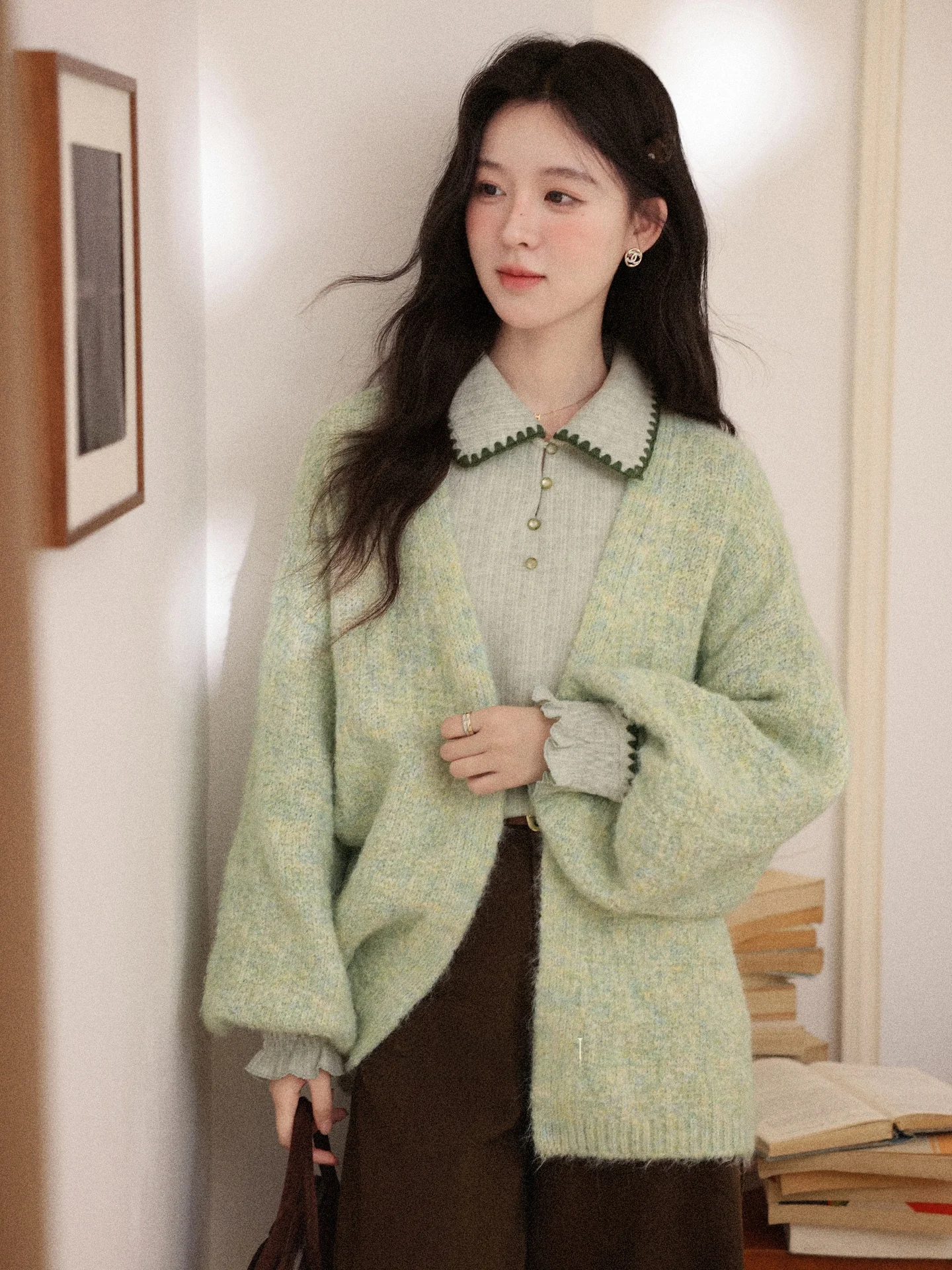 

Женский вязаный свитер с длинным рукавом, осенне-зимняя новинка, высококачественная мягкая серия, прямой крой, из чистой шерсти