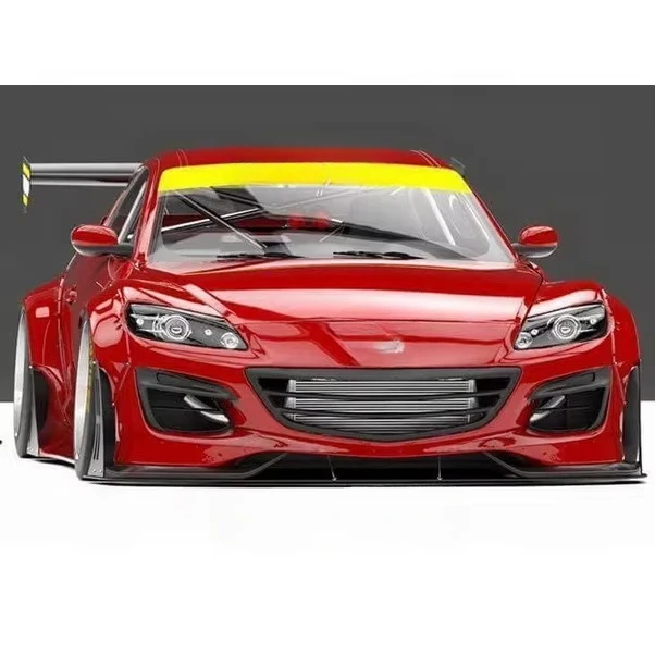 Fiber Glass Mazda RX-8 SE3P Front Lip Spoiler Canards Fenders Side Skirts Rear Diffuser Wing Wide Body Kit 2009-2012 PD RB Style